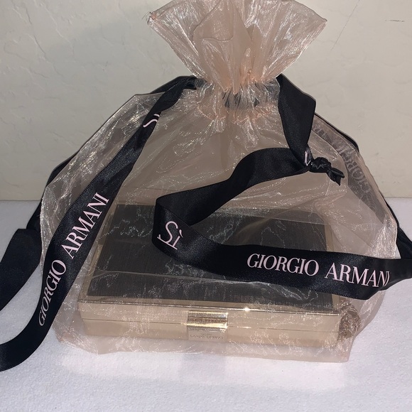 GIORGIO ARMANI BRAND NEW GORGEOUS STEEL BOX WITH PINK LINING AND PROTECTIVE BAG - Picture 15 of 15